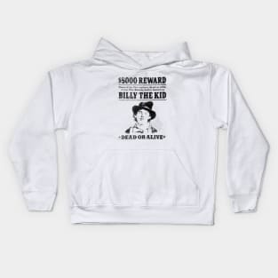 Billy The Kid - newspaper style Kids Hoodie